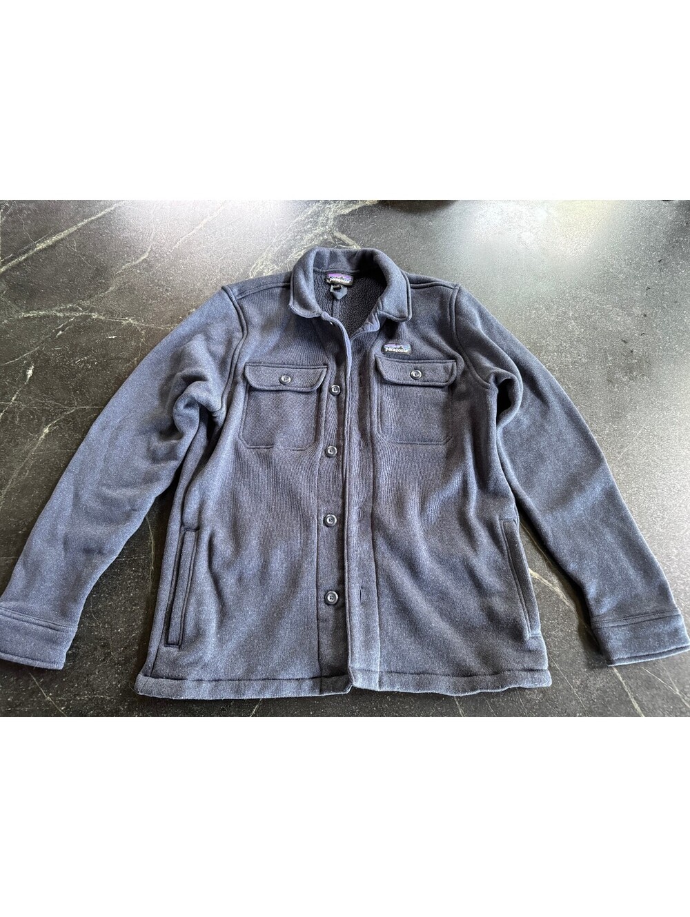 Patagonia Men's Better Sweater Fleece Shirt Jacket - Navy Blue - Size Large